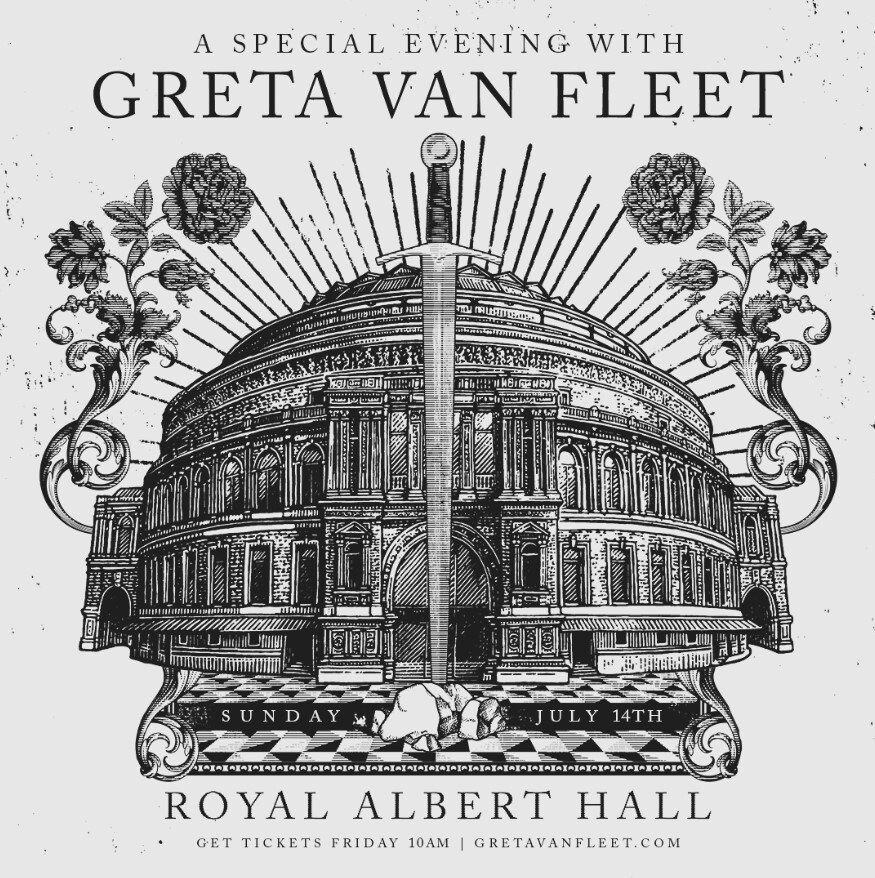 Greta Van Fleet announce Royal Albert Hall concert - July 14th