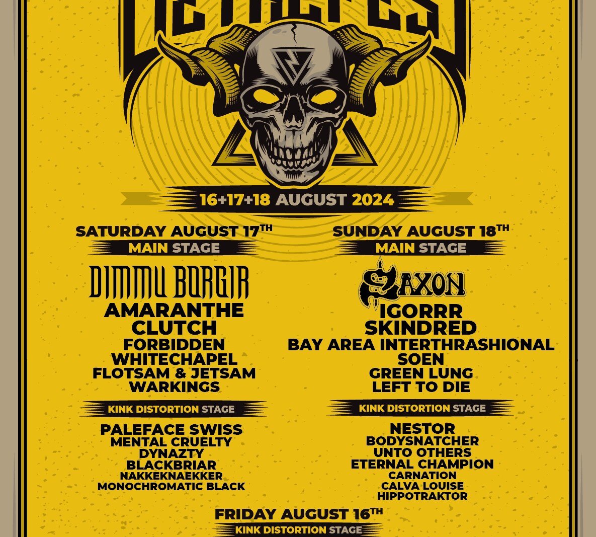 Dynamo Metalfest is compleet!