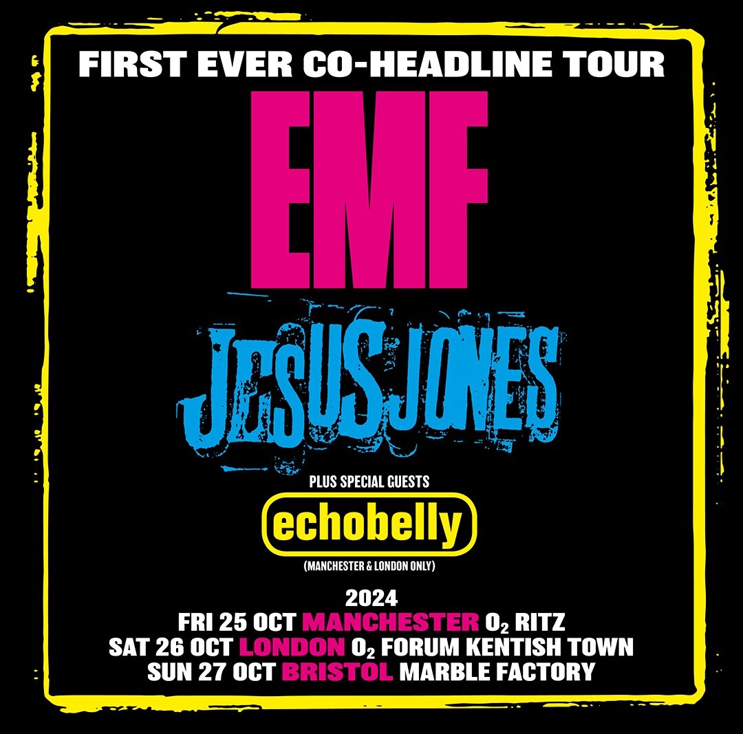 Emf + Jesus Jones Announce First Ever Co-headline Tour this Autumn