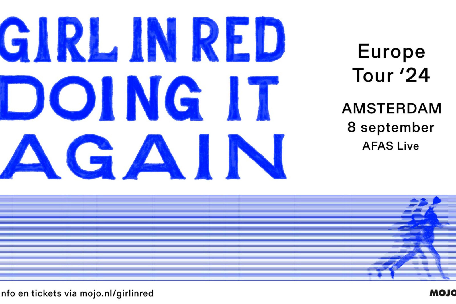 girl in red naar AFAS Live op zondag 8 september tijdens de 'DOING IT AGAIN Europe tour '24'