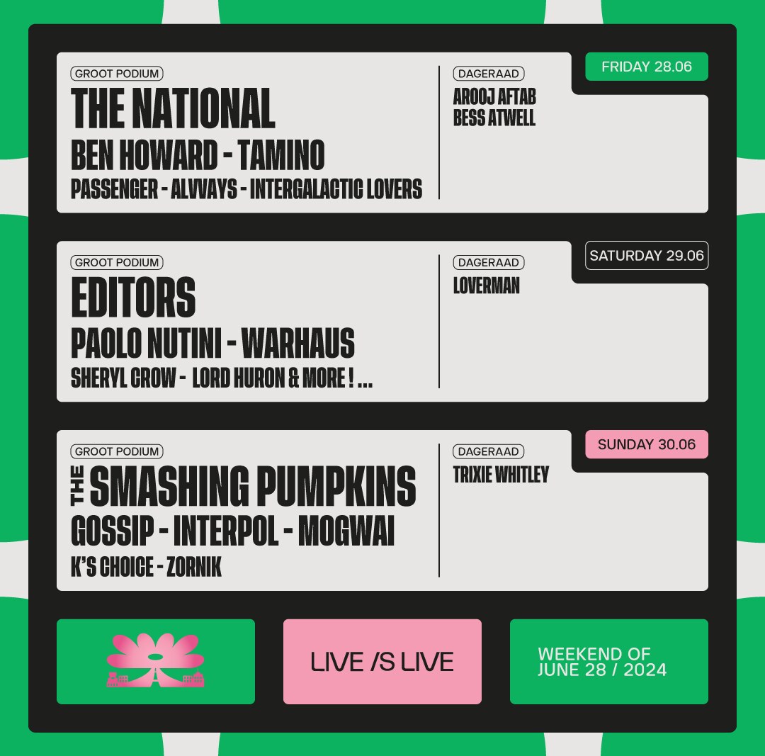 Editors is de laatste headliner voor Live /s Live 2024!