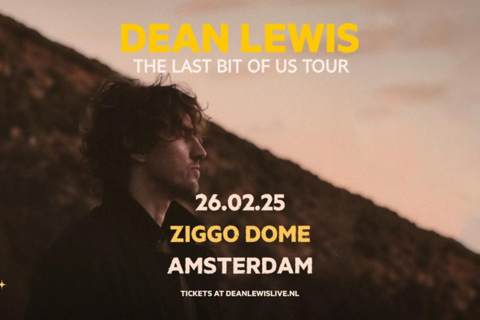 Dean Lewis voor concert naar Ziggo Dome