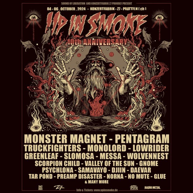 Up In Smoke Festival confirms Monster Magnet  & many more new band names for its 2024 edition!