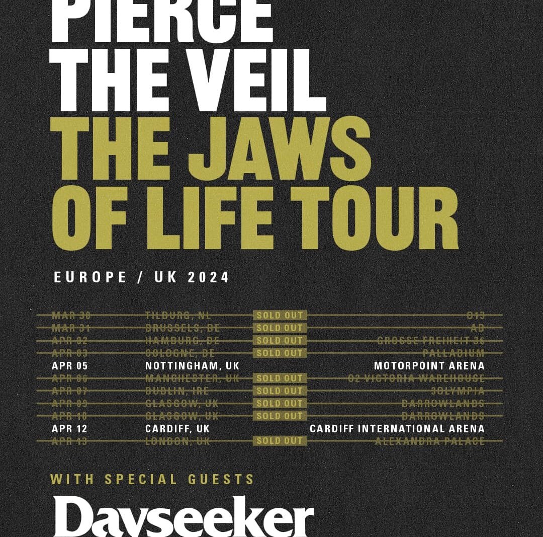 Pierce The Veil European Tour Kicks Off On March 30, with Holding Absence As Support!