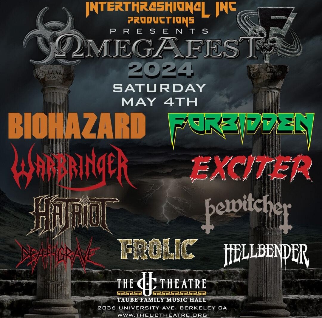 Bay Area Legends Forbidden Annouce OmegAfest Featuring BIOHAZARD, WARBINGER, EXCITER and Five More Bands.