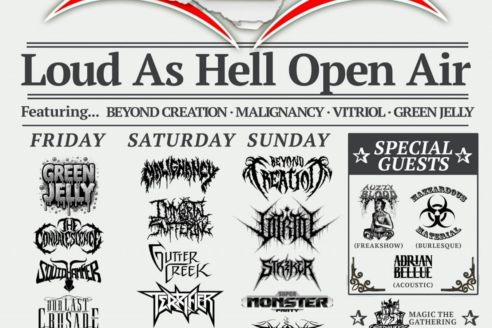 Loud As Hell Announces 2024 Lineup w/ Beyond Creation, Malignancy, Vitriol, Green Jelly, Striker, Ripcordz, The Convalescence And More!