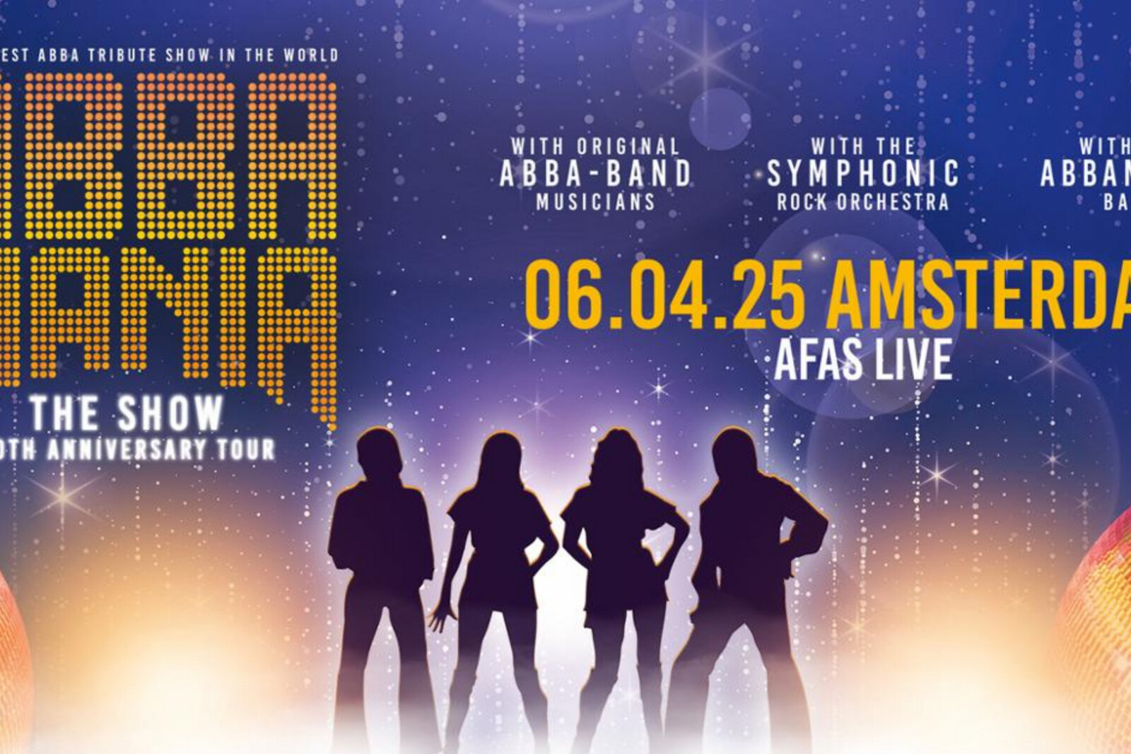 ABBAMANIA THE SHOW naar AFAS Live op 6 april 2025