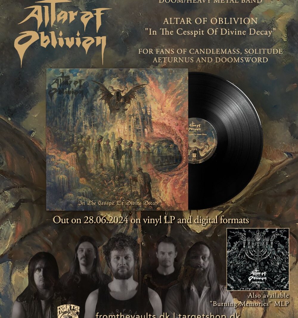 Altar Of Oblivion epic doom metallers release new video/single today