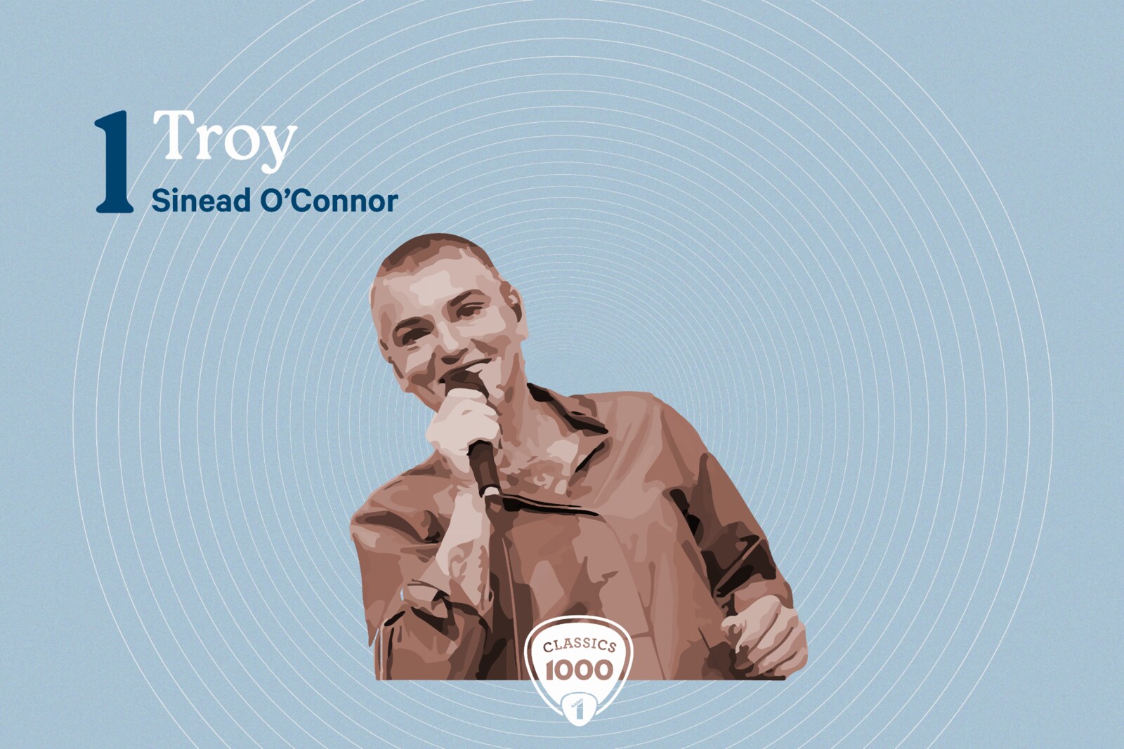 Troy van Sinéad O’Connor op 1 in de Radio 1 Classics 1000
