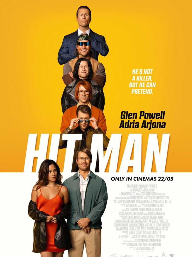 Hier is de trailer van HIT MAN, de nieuwe film van Richard Linklater!