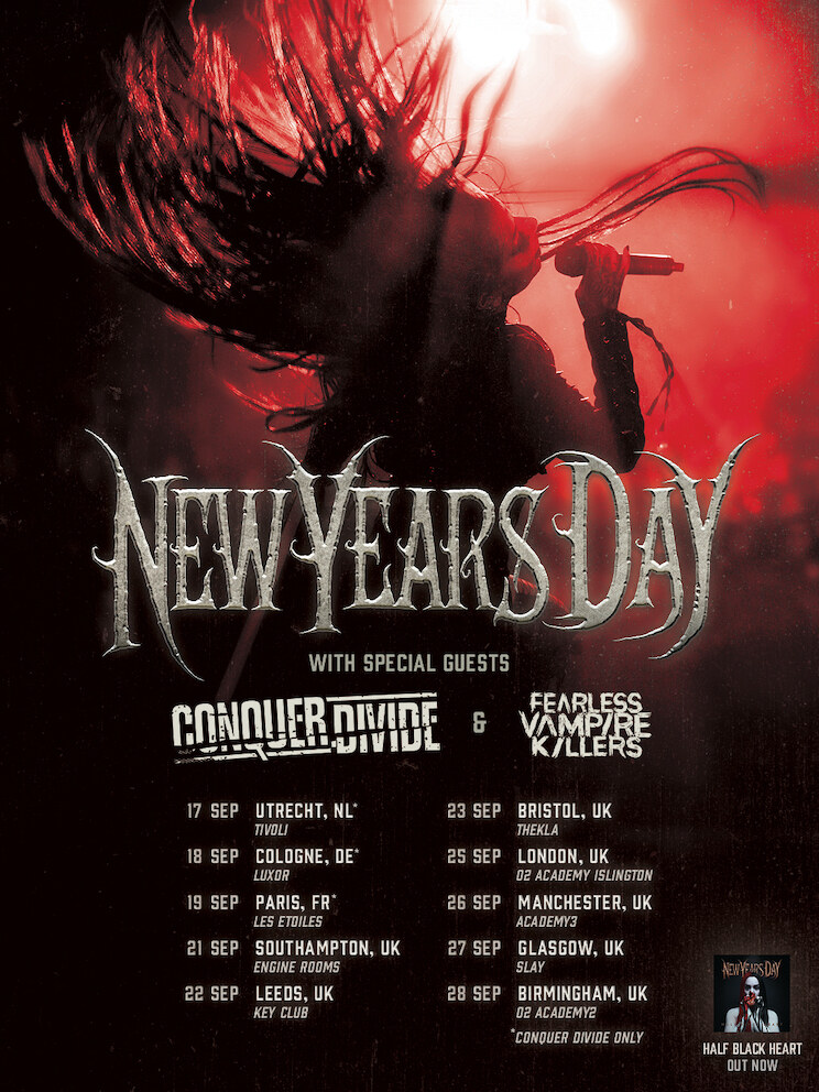 Conquer Divide announce September EU/UK tour with New Years Day