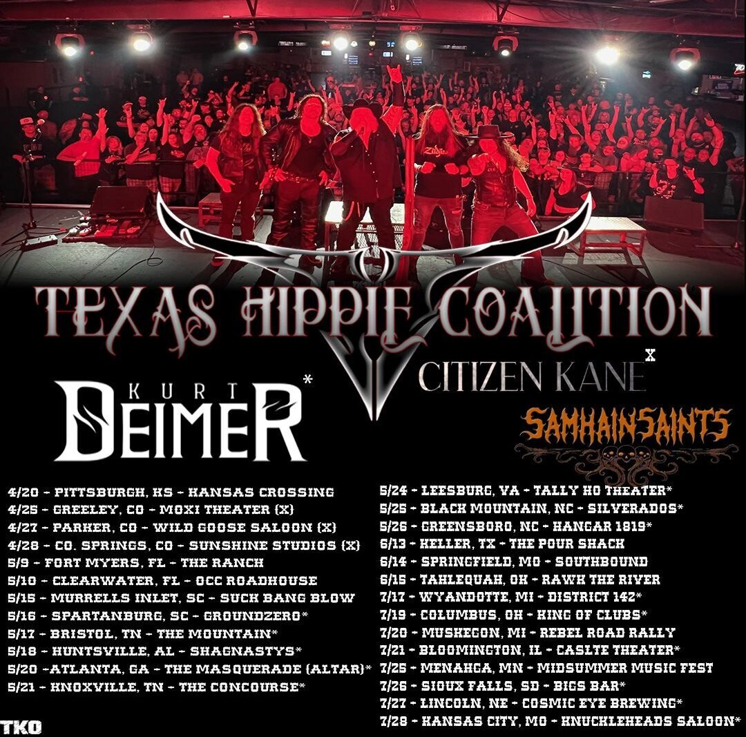 Kurt Deimer Announces New Tour Dates with Texas Hippie Coalition!
