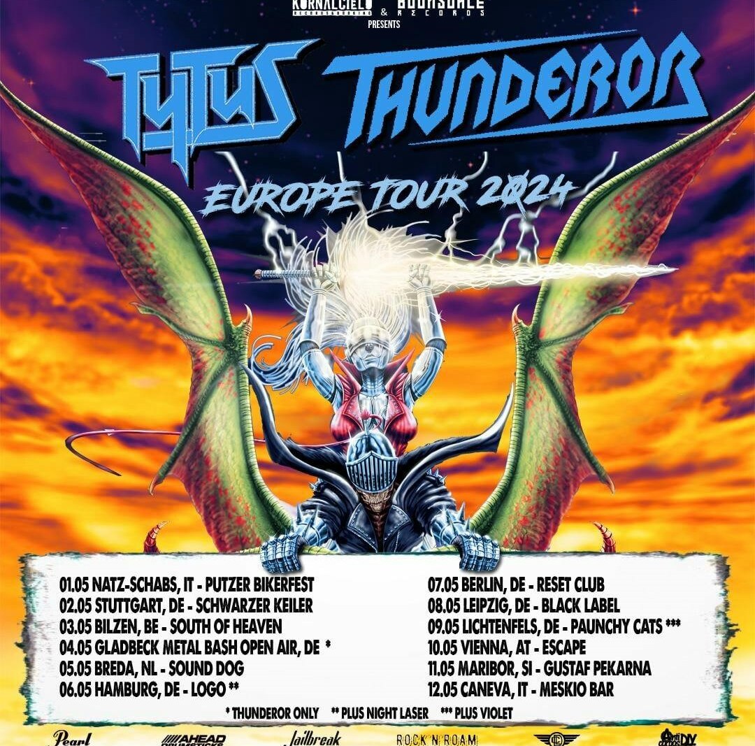Thunderor (ft. members of Skull Fist) Release New Video/Single “Get ‘Em Counted” + May 2024 European Tour Dates w/ Tytus
