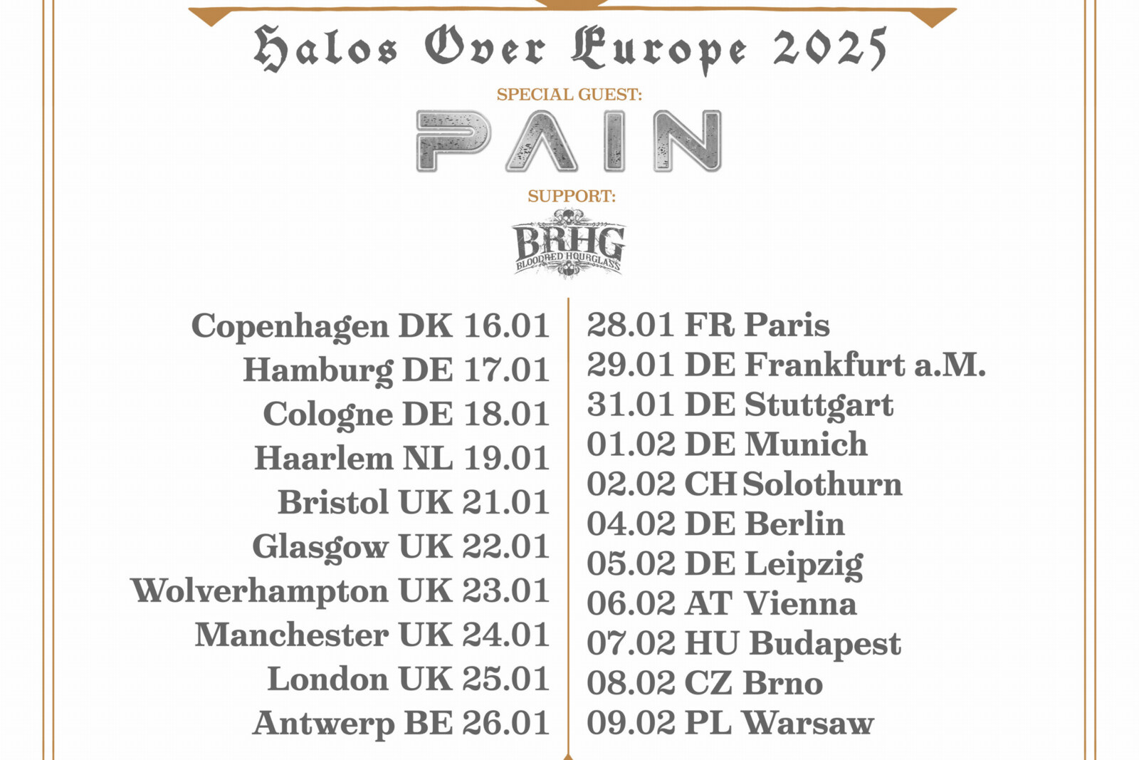 The Halo Effect announce headline tour for early 2025