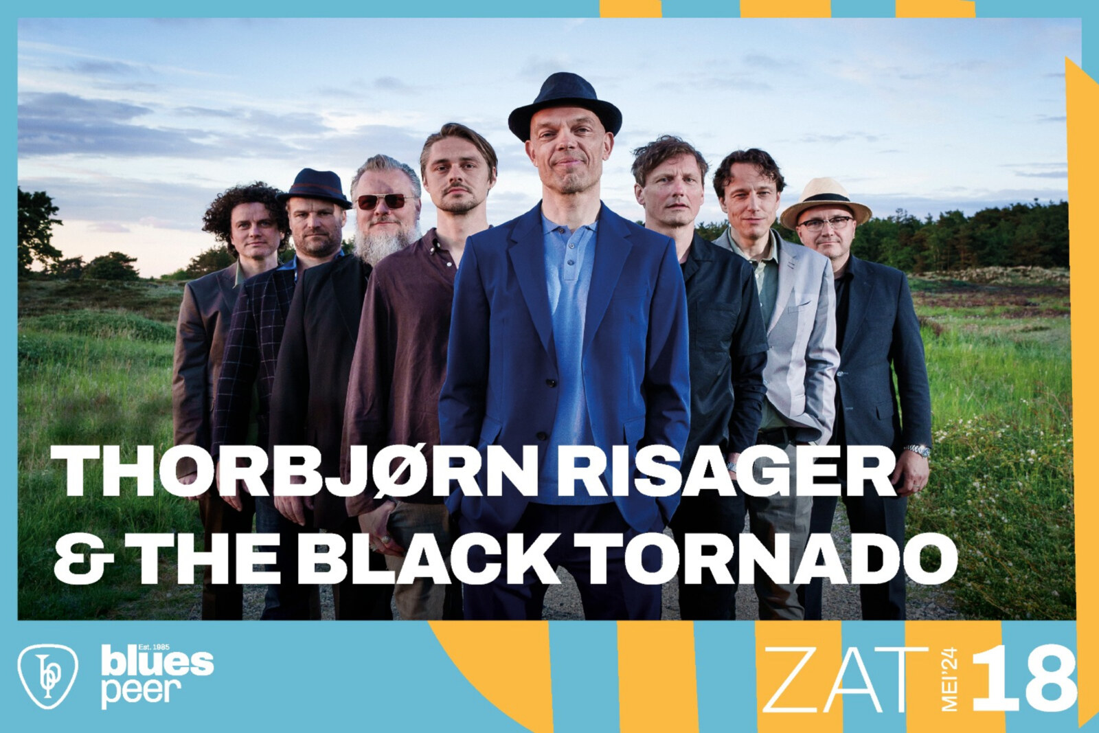 Thorbjørn Risager & The Black Tornado komt op zaterdag naar Blues Peer