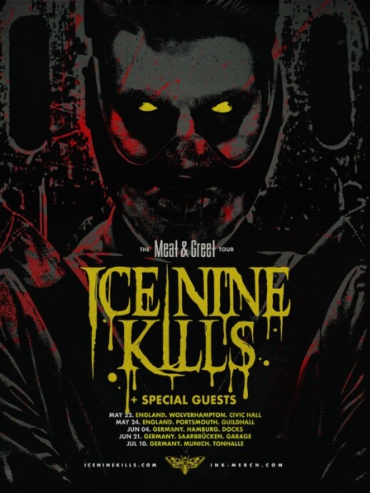 Ice Nine Kills Massive EU Tour About To Start || Opening for Metallica, Five Finger Death Punch + Headline Shows & Festivals