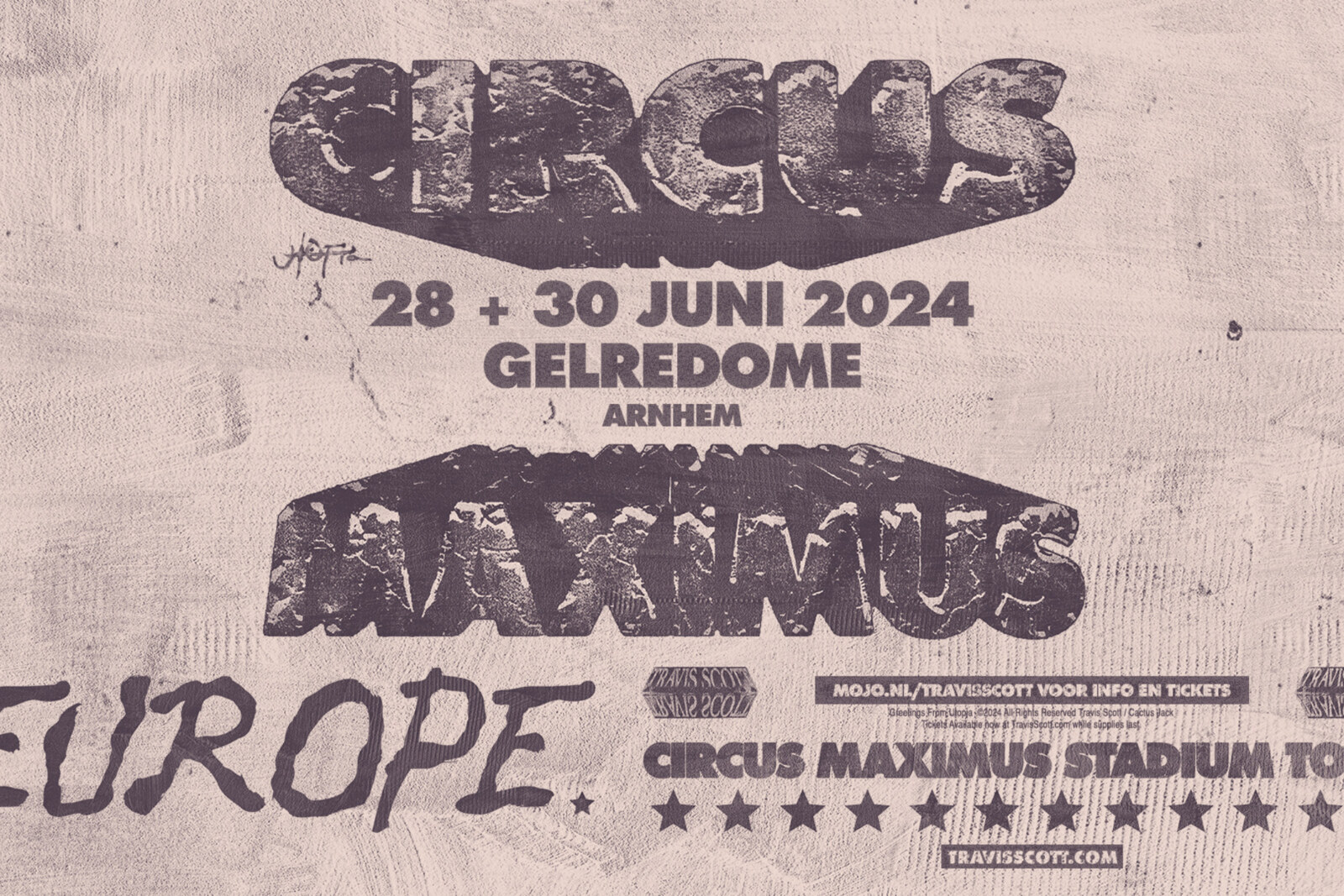 Travis Scott voor extra show naar GelreDome op zondag 30 juni tijdens Utopia Circus Maximus World Tour