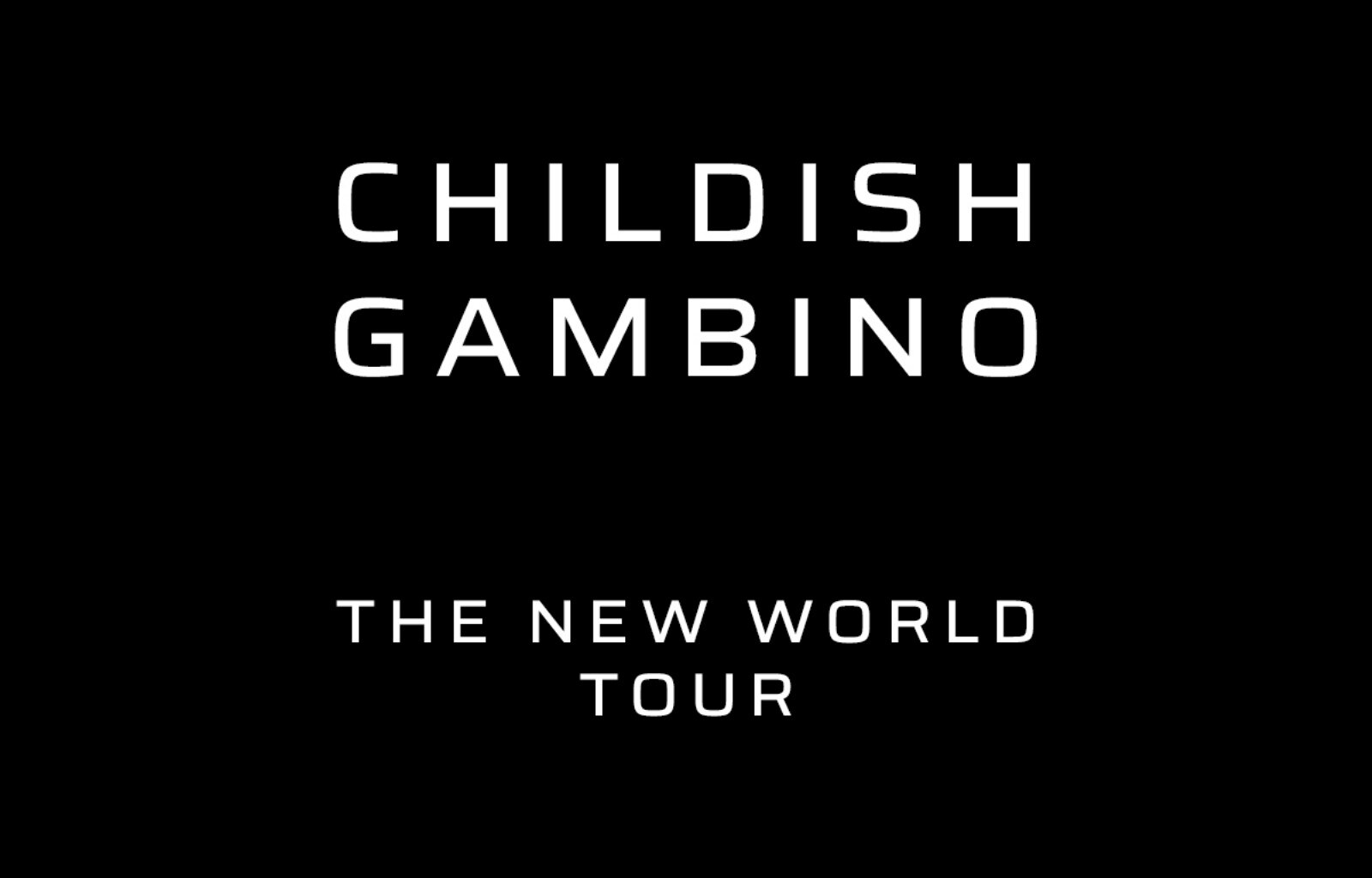 Childish Gambino met The New World Tour op 23 november in de ING ARENA in Brussel