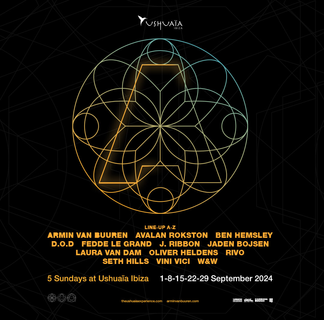 Armin van Buuren at Ushuaïa Ibiza - Huge lineup confirmed for 2024 Ibiza residency