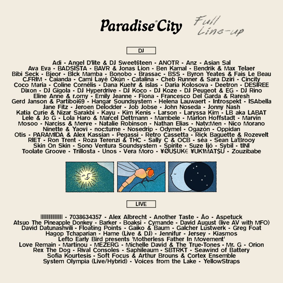 Paradise City Festival kondigt volledige line-up aan