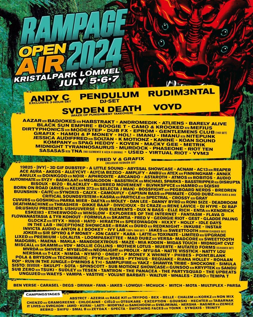 The Partysquad brengt mokerharde drum-'n-bass set op Rampage Open Air 2024