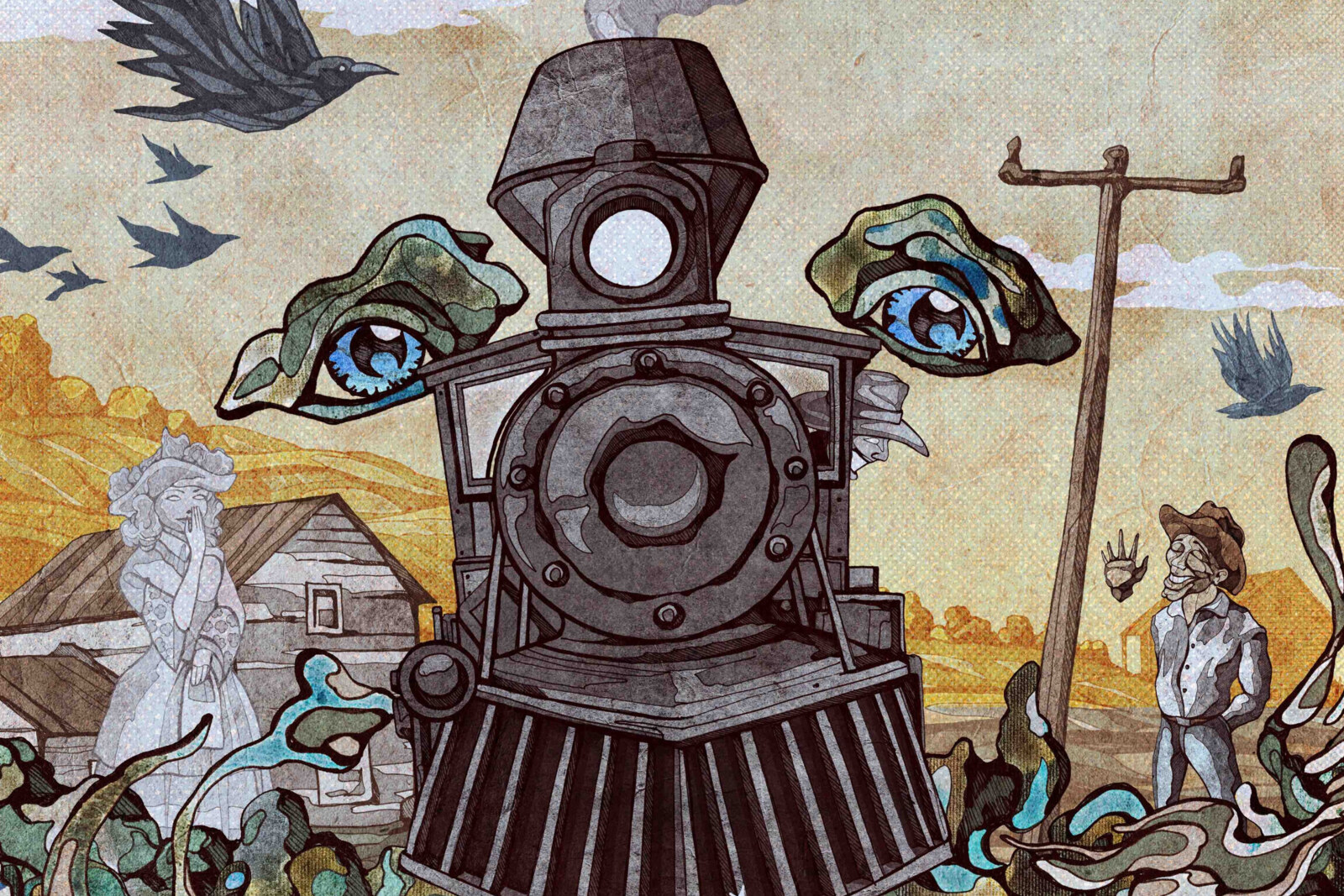 A Murder In Mississippi gaat voor nieuwe single/videoclip 'Black Train' in zee met animatie designer Costin Chioreanu