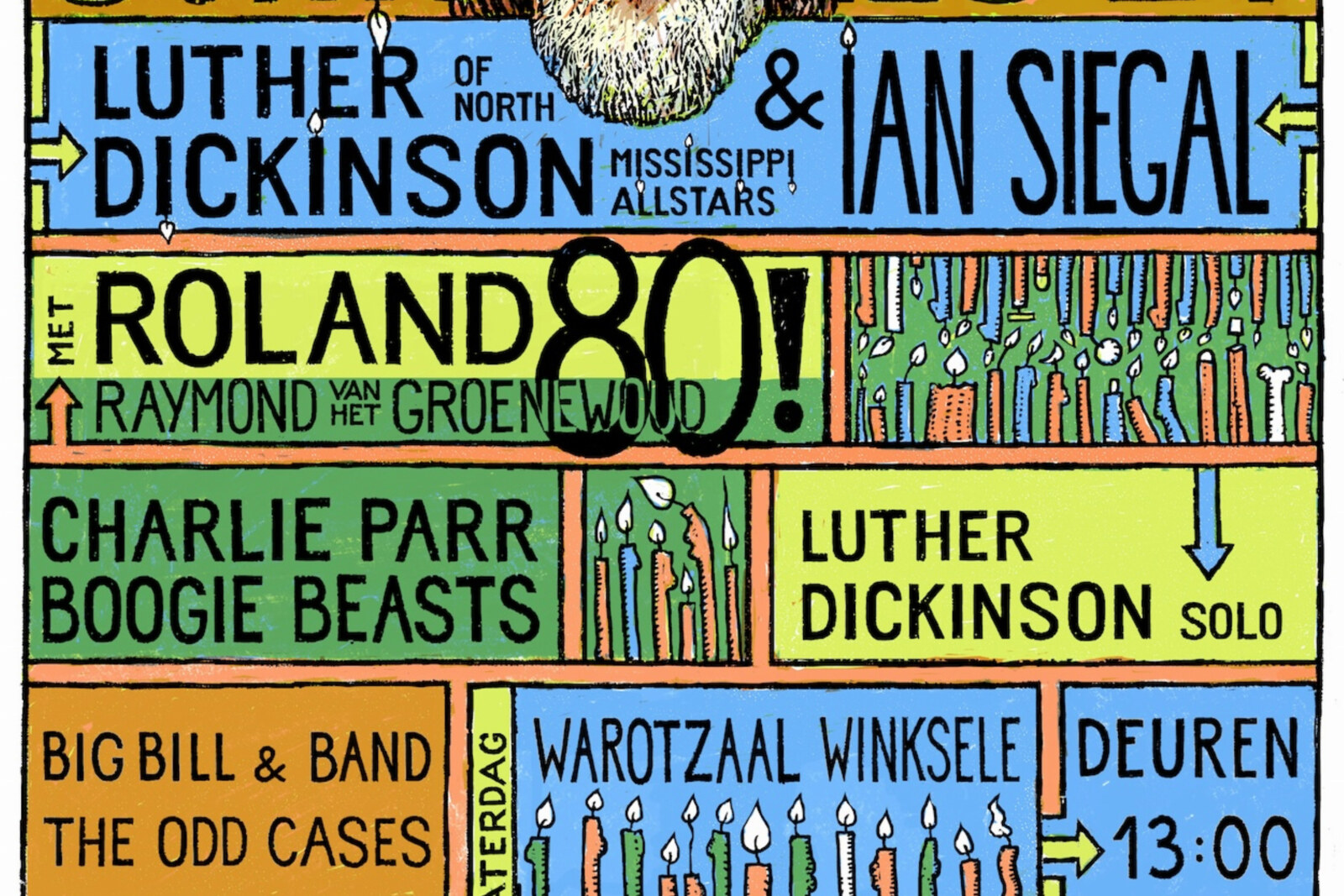 Sortie Blues viert 80 jaar Roland Van Campenhout met Bijzondere Tentoonstelling
