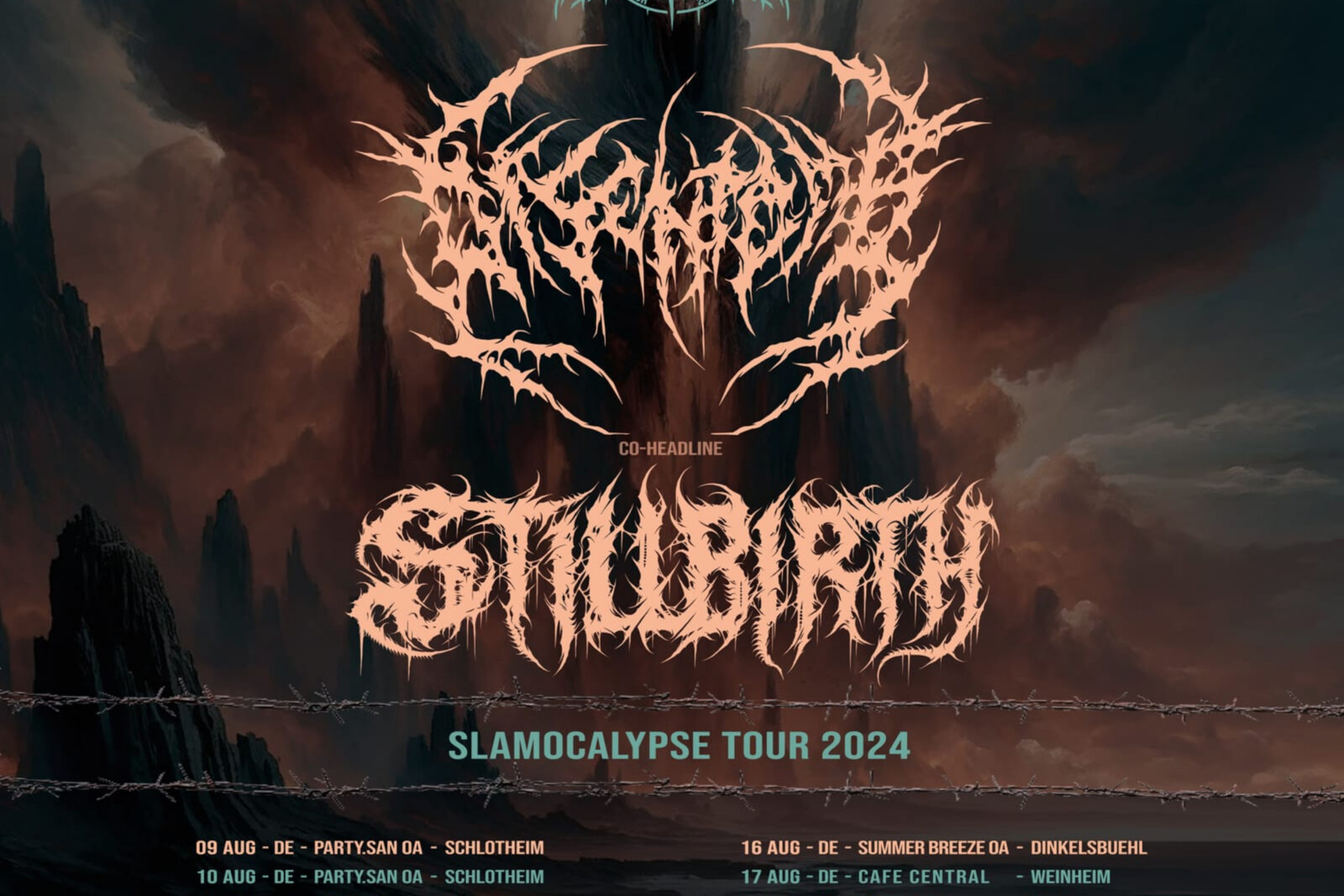 Disentomb (AUS) & Stillbirth (GER) European Tour in August 2024 