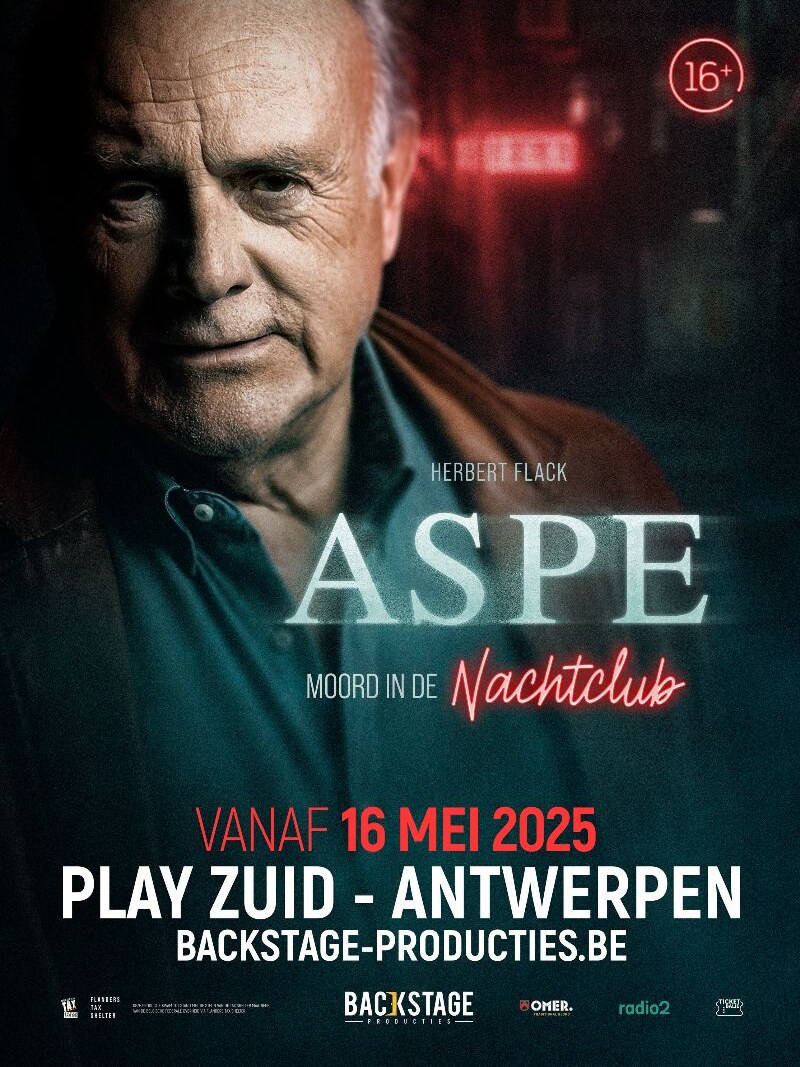 BSP kondigt een nieuwe voorstelling aan in het komend theaterseizoen: Aspe - Moord in de nachtclub in Play Zuid