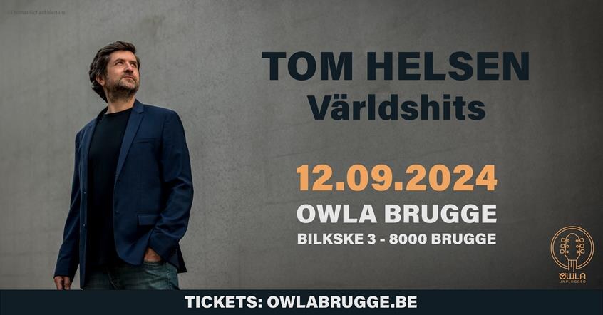 Tom Helsen brengt 'Världshits' in Owla Brugge