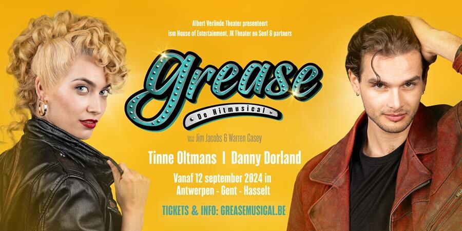 Tinne Oltmans, Danny Dorland, Lauren De Ruyck, Ruth Beeckmans en Thomas Van Goethem gaan eerste keer totally ‘Grease’