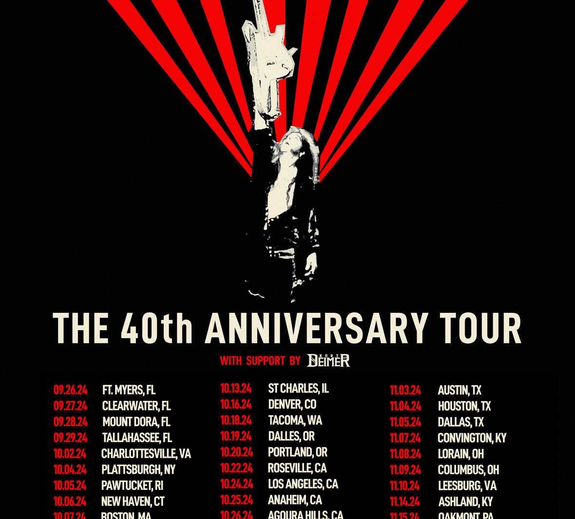 Kurt Deimer Announces New Tour Dates with Yngwie Malmsteen this Fall!