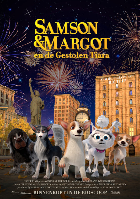 Poster animatiefilm ‘Samson & Margot en de Gestolen Tiara’ voorgesteld
