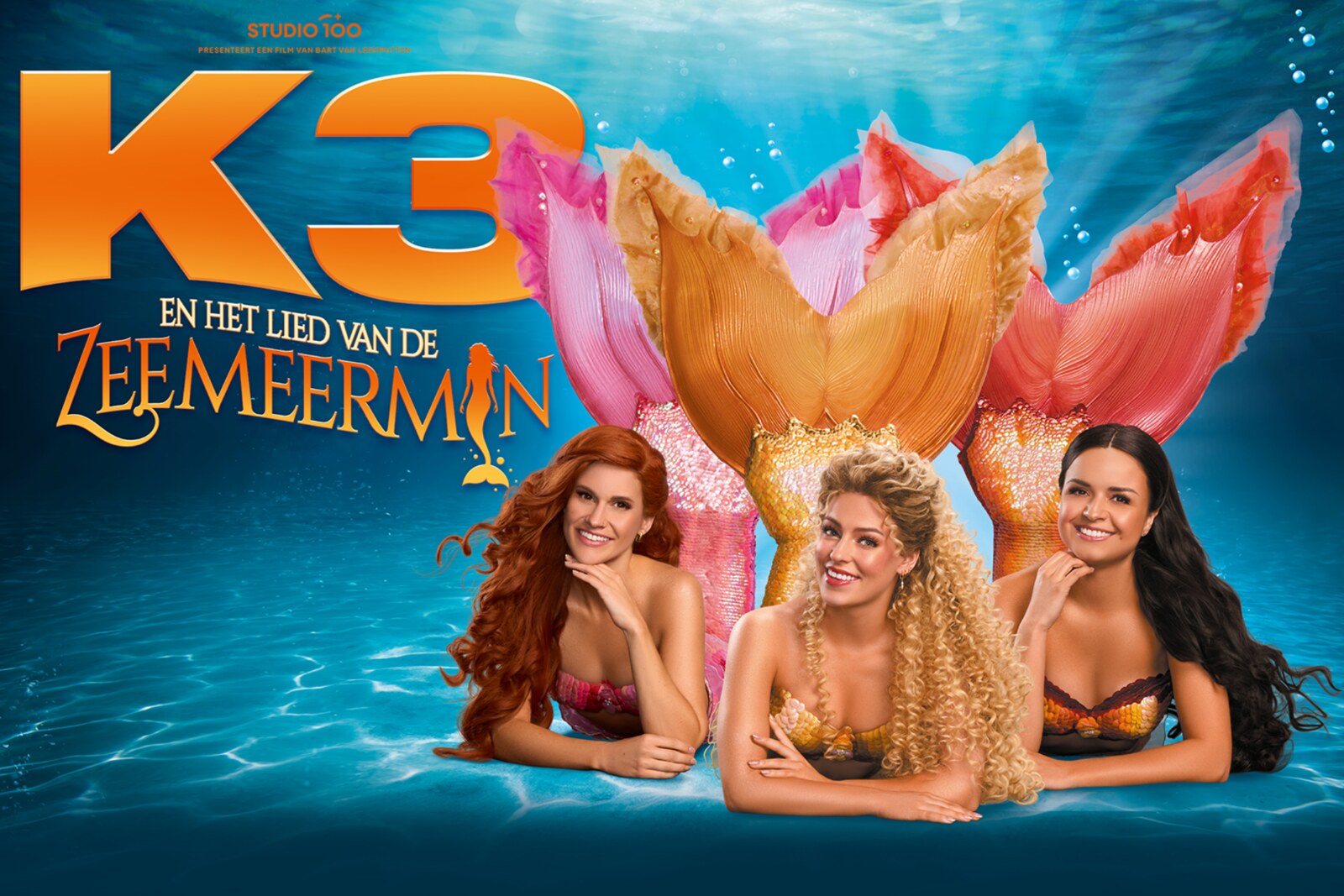 Hanne, Marthe en Julia schitteren als zeemeerminnen in nieuwe K3-film