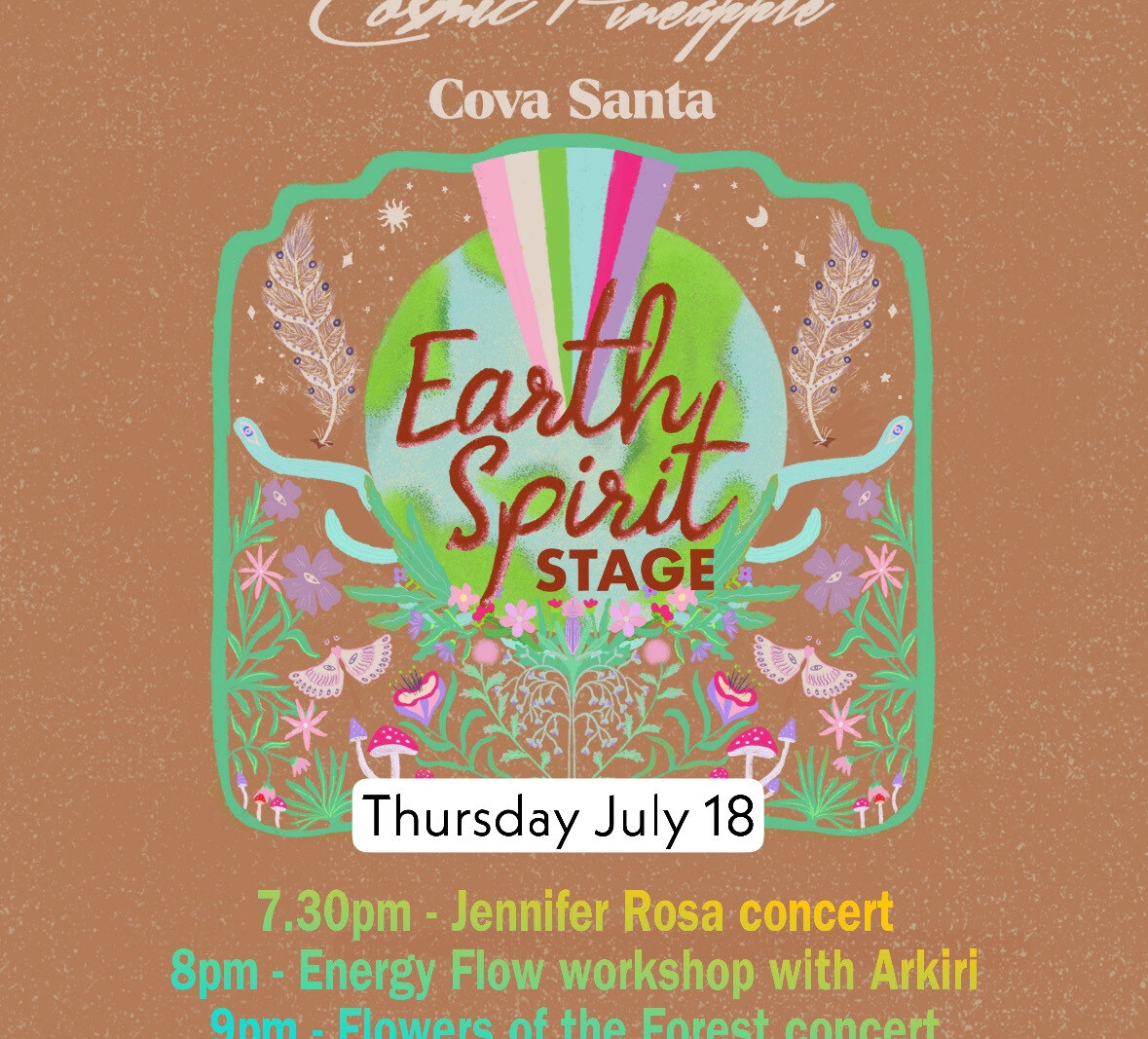 Cosmic Pineapple at Cova Santa - July 18th - Time to get SIRIUS