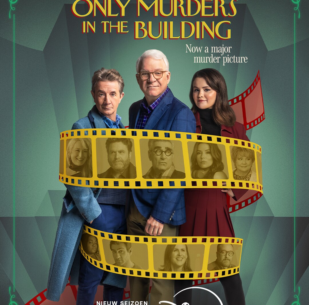 Disney+ onthult key art  voor "Only Murders in the Building", vanaf 27 augustus op Disney+