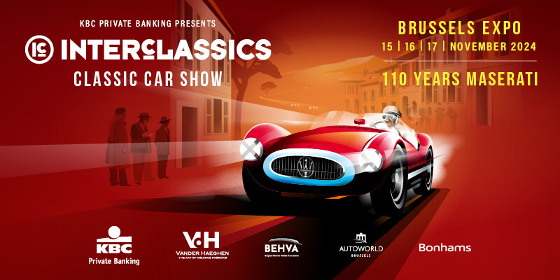 9de InterClassics Brussels viert 110de verjaardag van Maserati en start met een record voorverkoop