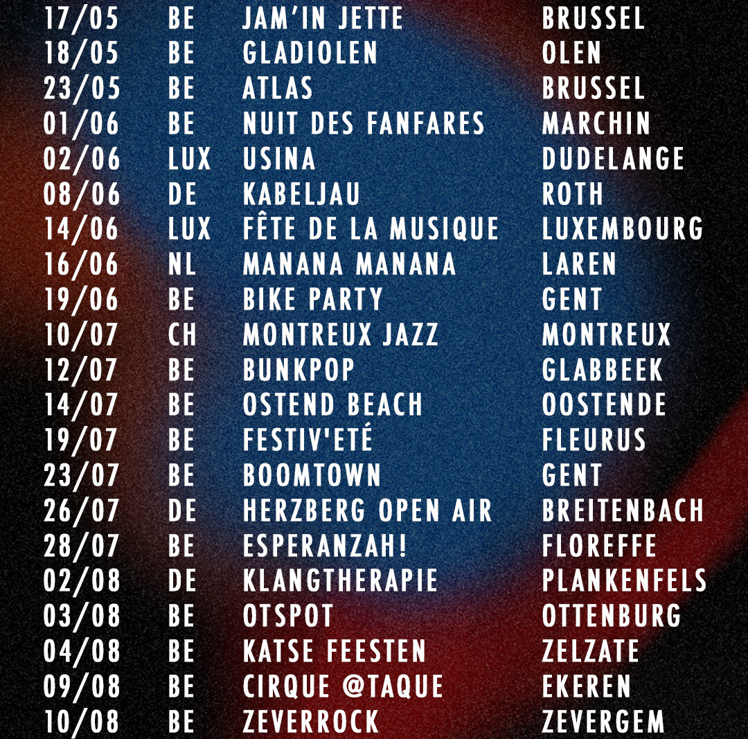 NAFT opent de Marquee op Pukkelpop en rondt internationale tour verder af.