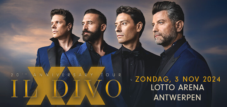 Il Divo komt op 3 november 2024 in de Lotto Arena in Antwerpen