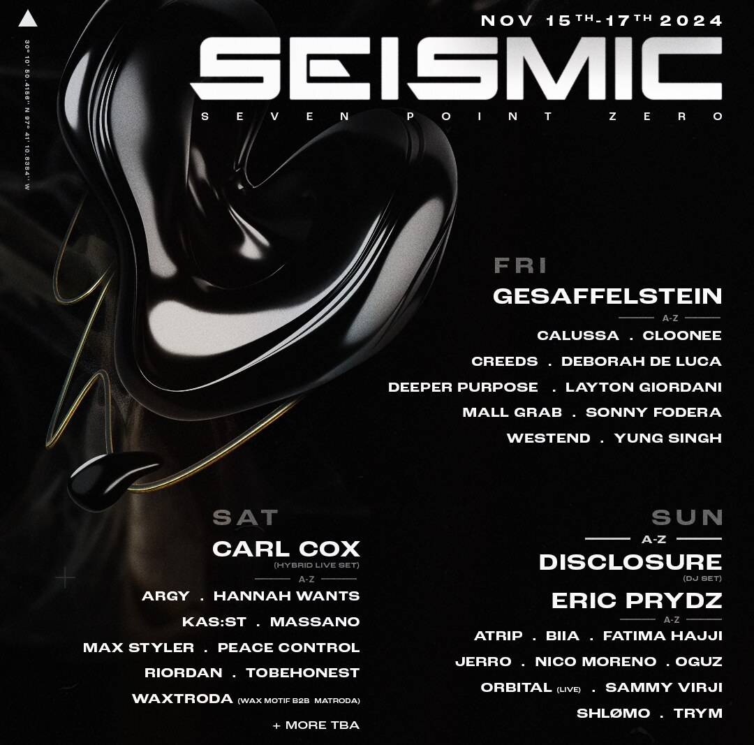 Seismic Dance Event Announces Phase Two Additions and Day by Day Lineups for 7.0 Edition