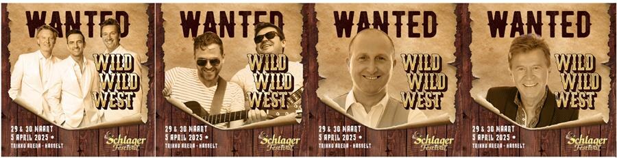 Jo Vally, De Romeo’s, Bram & Lennert en Yves Segers komen volgend jaar naar de ‘Wild Wild West-editie van Het Schlagerfestival 
