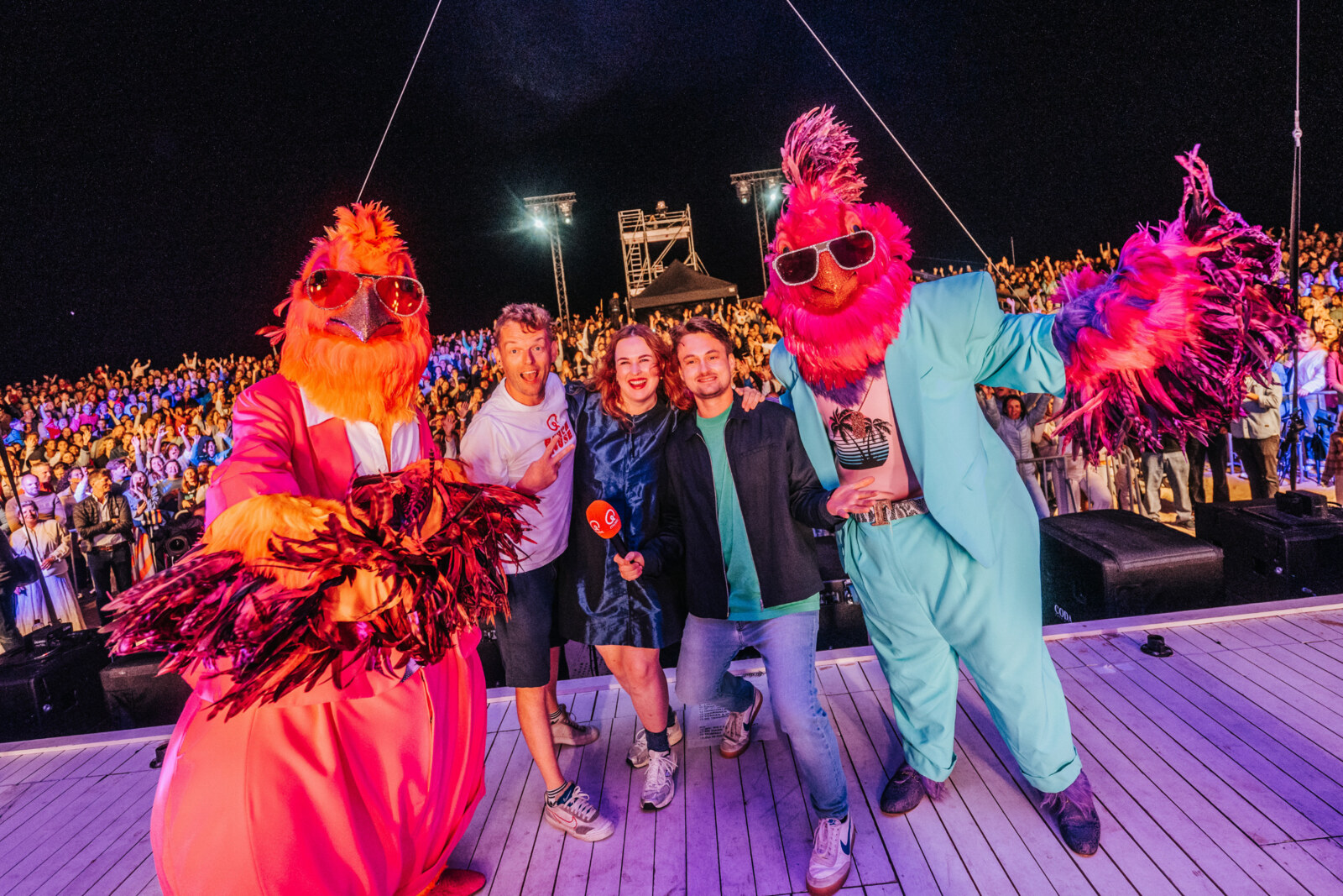 The Masked Singer-kippen Tik & Tok beleven zwoele zomeravond in Oostende