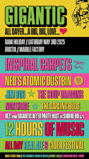 Gigantic All Drayer Returns in 2025 with INSPIRAL CARPETS, NED'S ATOMIC DUSTBIN, SOUP DRAGONS +more