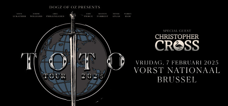 Toto speelt op 7 februari 2025 in Vorst Nationaal in Brussel