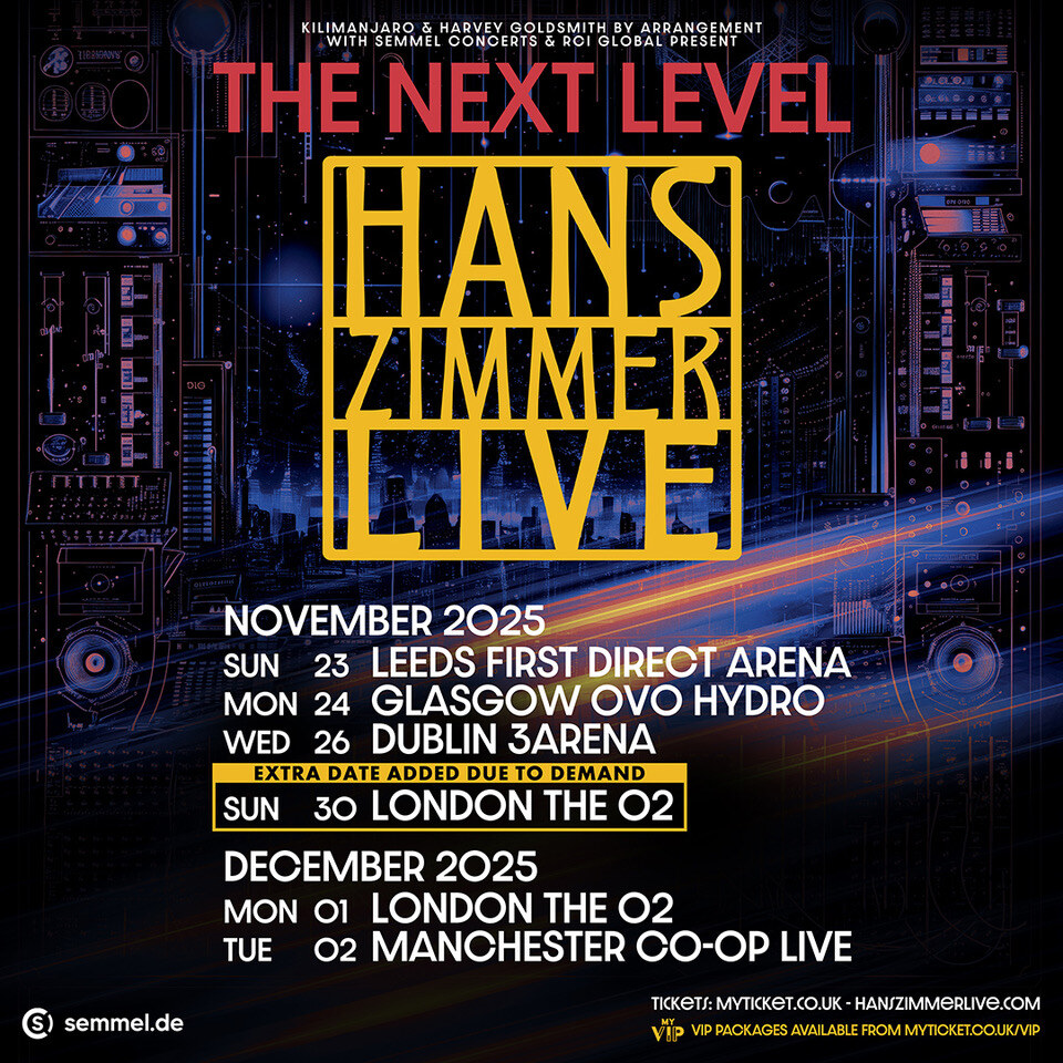 Hans Zimmer adds second London Show in 2025 due to popular demand