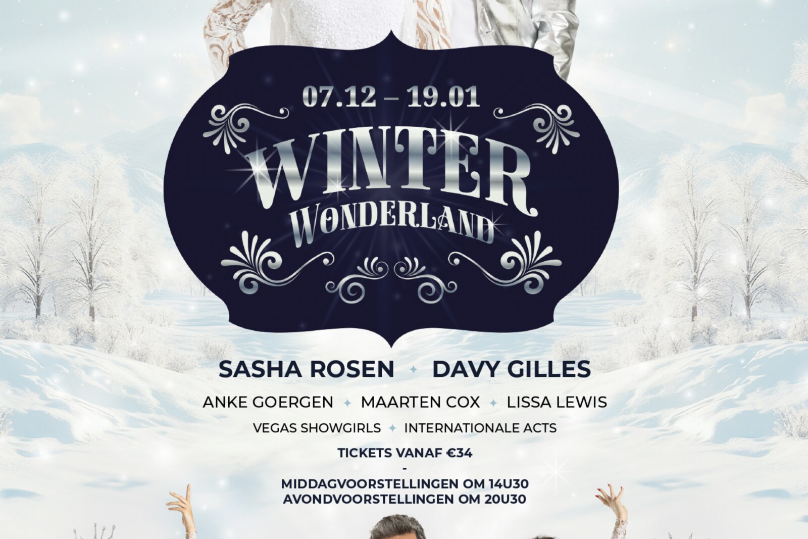 Extra internationale acts vervangen Jacky Lafon in 'Winter Wonderland' in Het Witte Paard