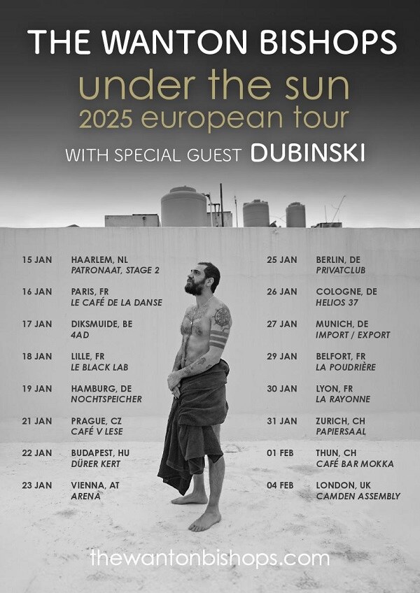 The Wanton Bishops  Announce New Headline European Tour For 2025