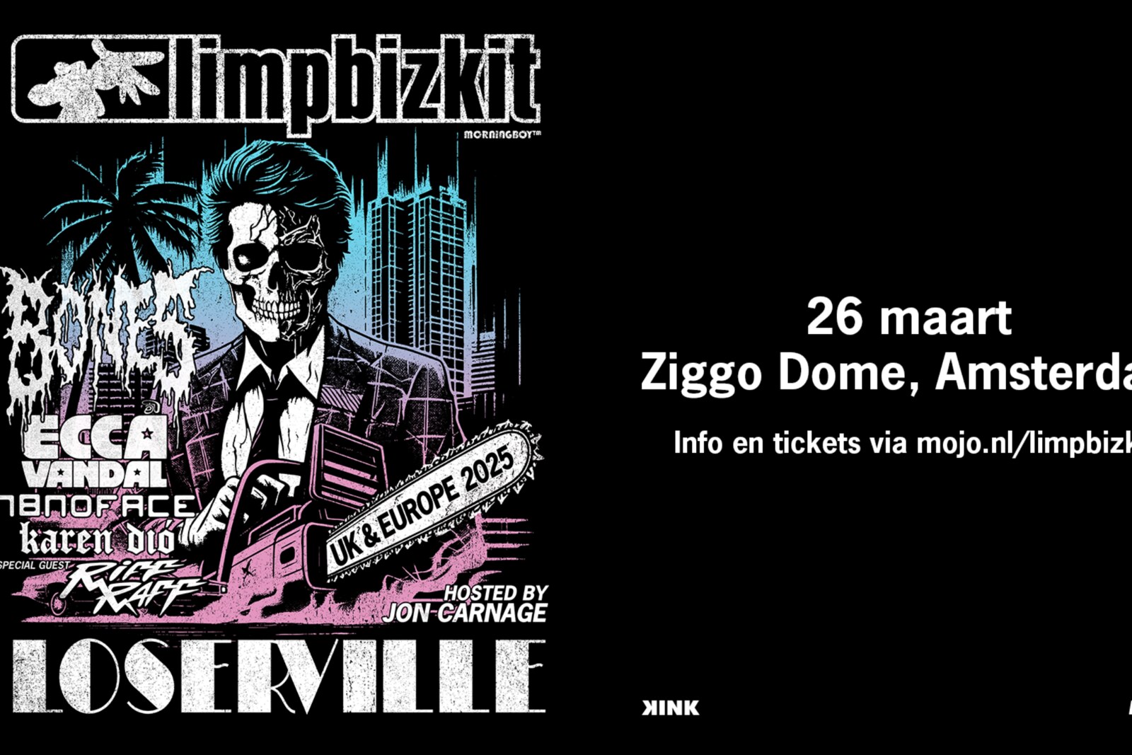 Limp Bizkit brengt 'Loserville' naar Ziggo Dome op 26 maart