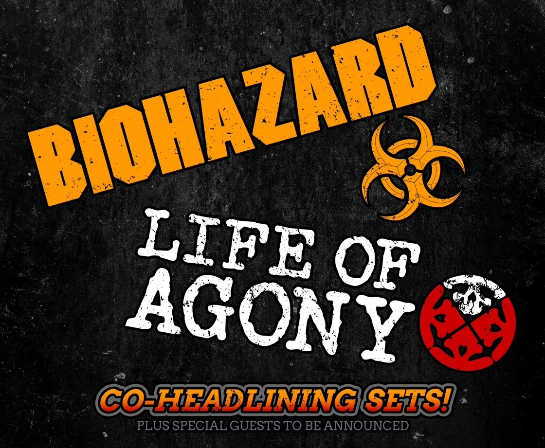 Biohazard & Life of Agony spelen op zaterdag 8 maart 2025 in La Madeleine