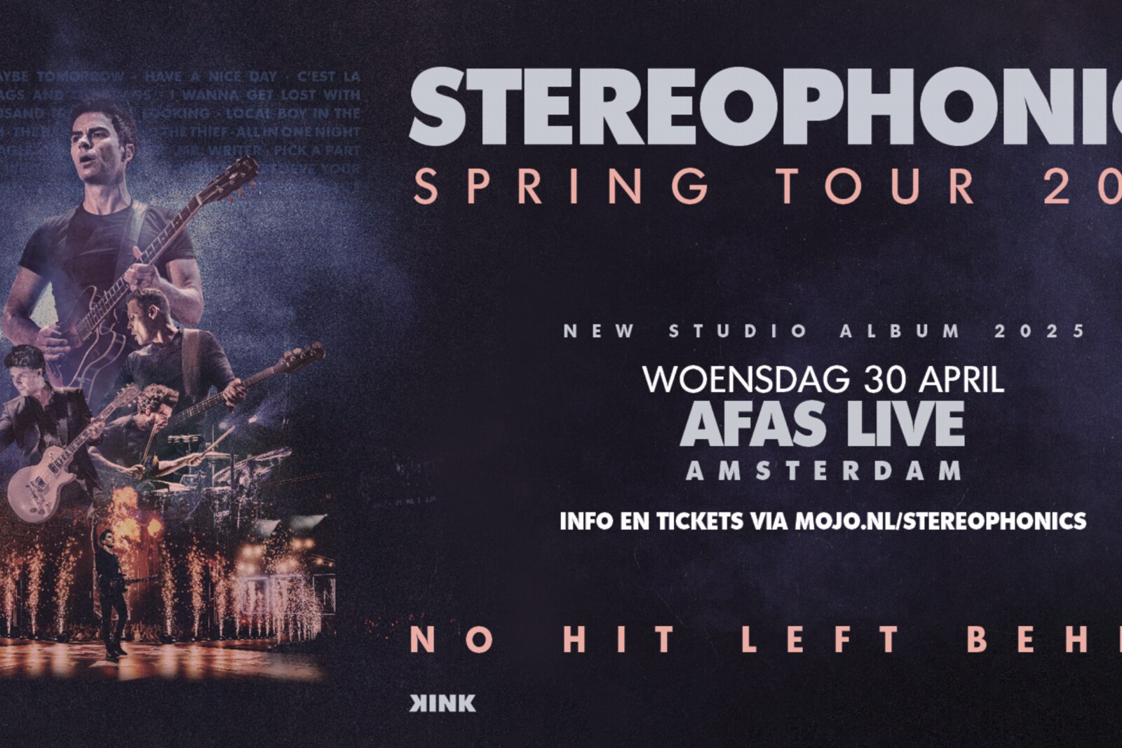 Stereophonics brengt de 'Spring Tour 2025' naar AFAS Live op woensdag 30 april
